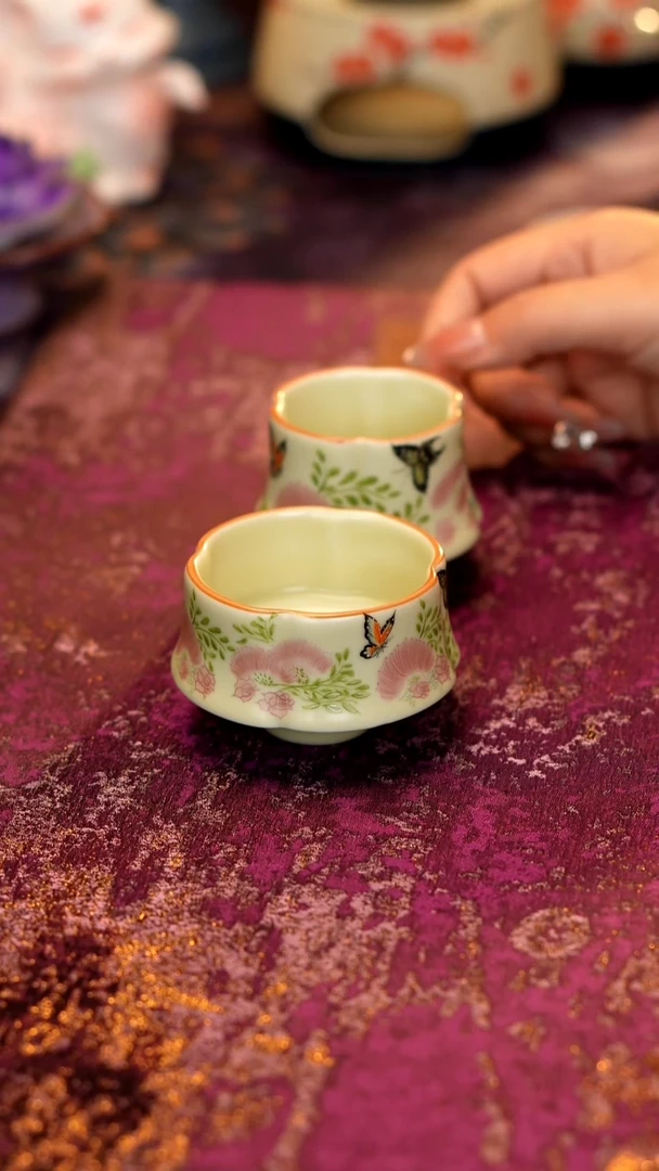 合欢花对杯·········