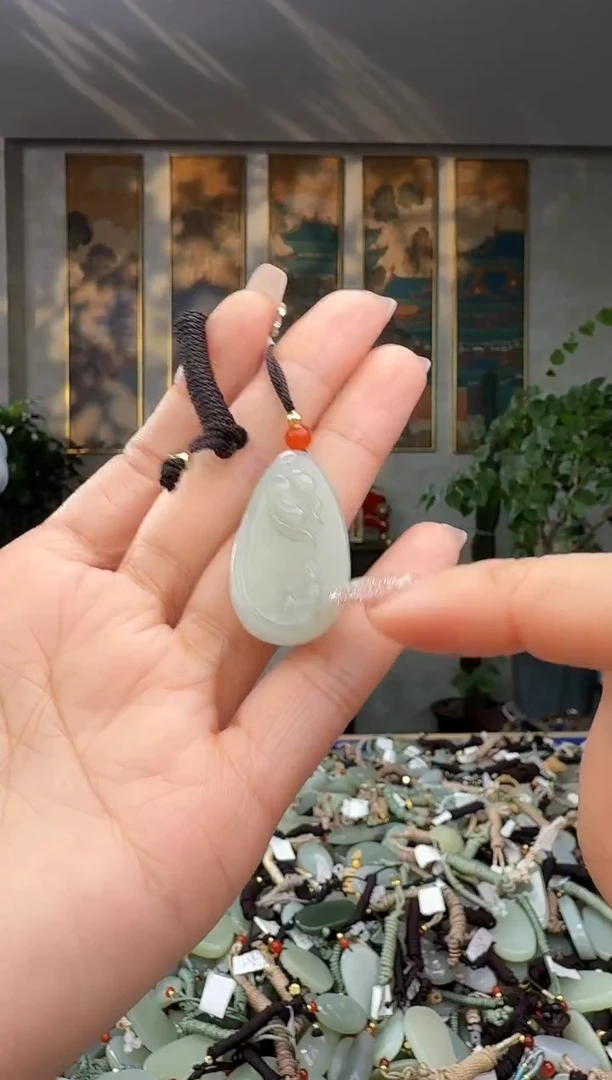 颈饰未镶嵌和田玉拍一发一多样性发货