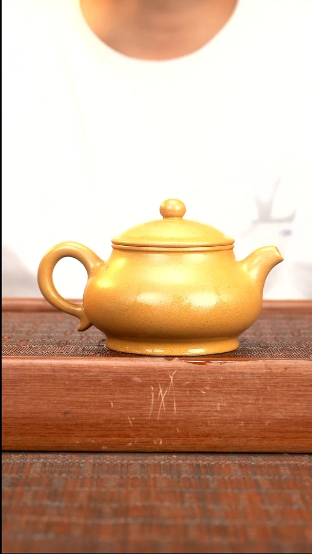 茶壶紫砂LZX 黄金段  潘壶