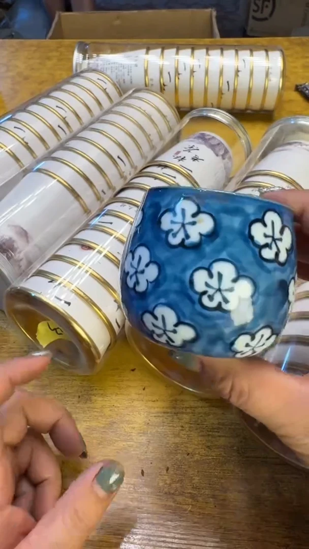 瓷器瓷器瑕疵脏旧43六个