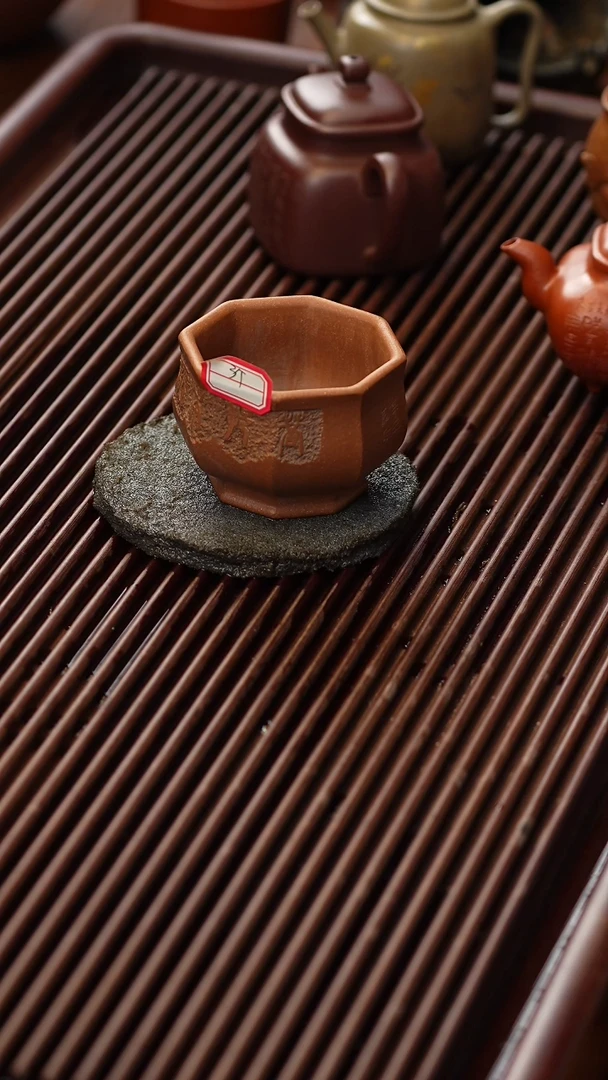 茶杯紫砂非遗茶器-造刻