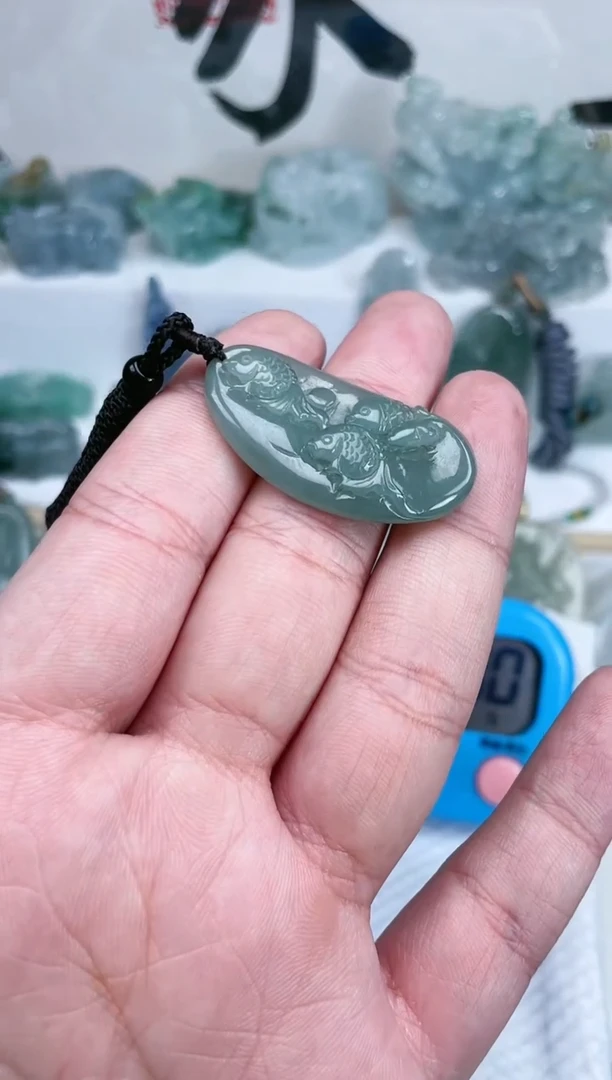 【闪购商品】翡翠颈饰未镶嵌力争上游