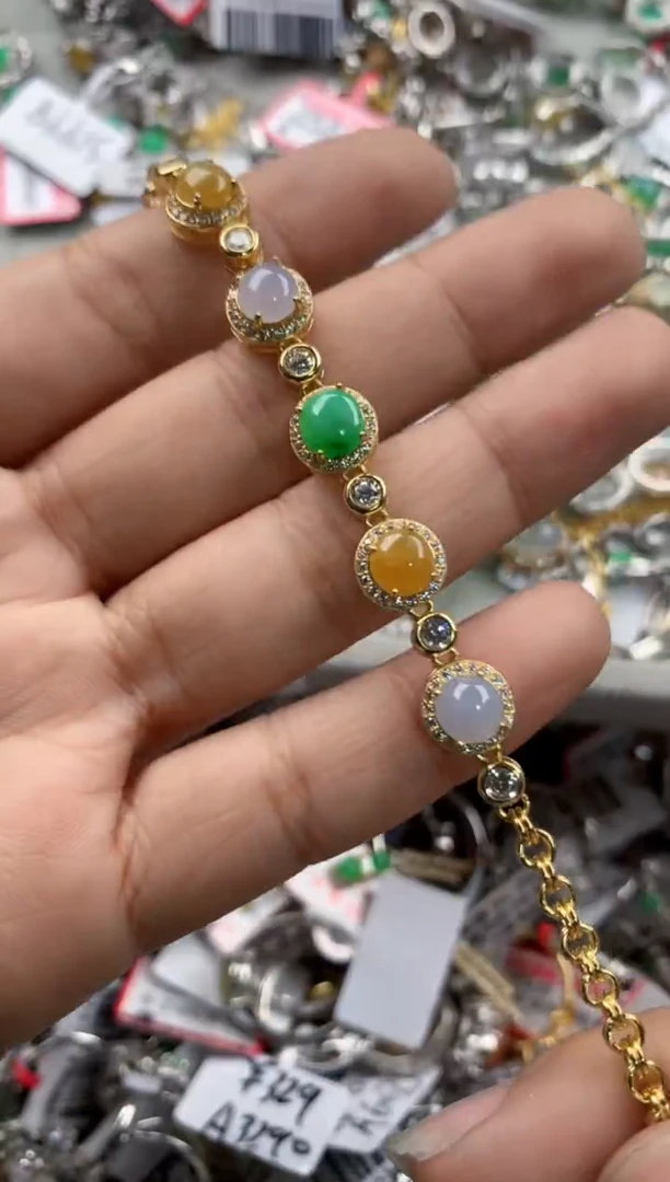 银S925镶嵌戒指翡翠555                4