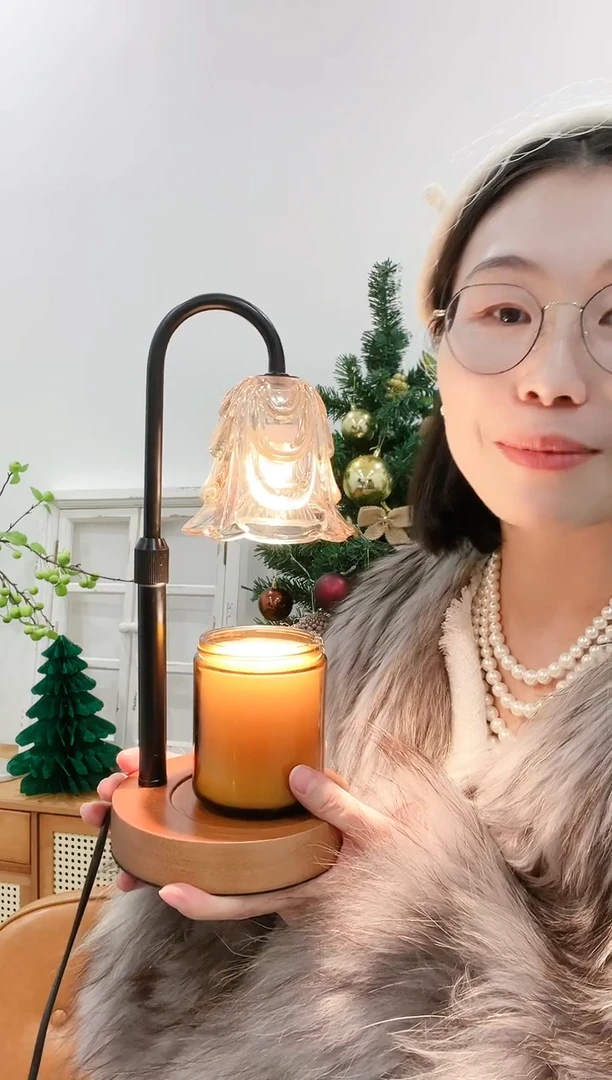 全新可升降小小铃兰融蜡灯定时款+2灯泡