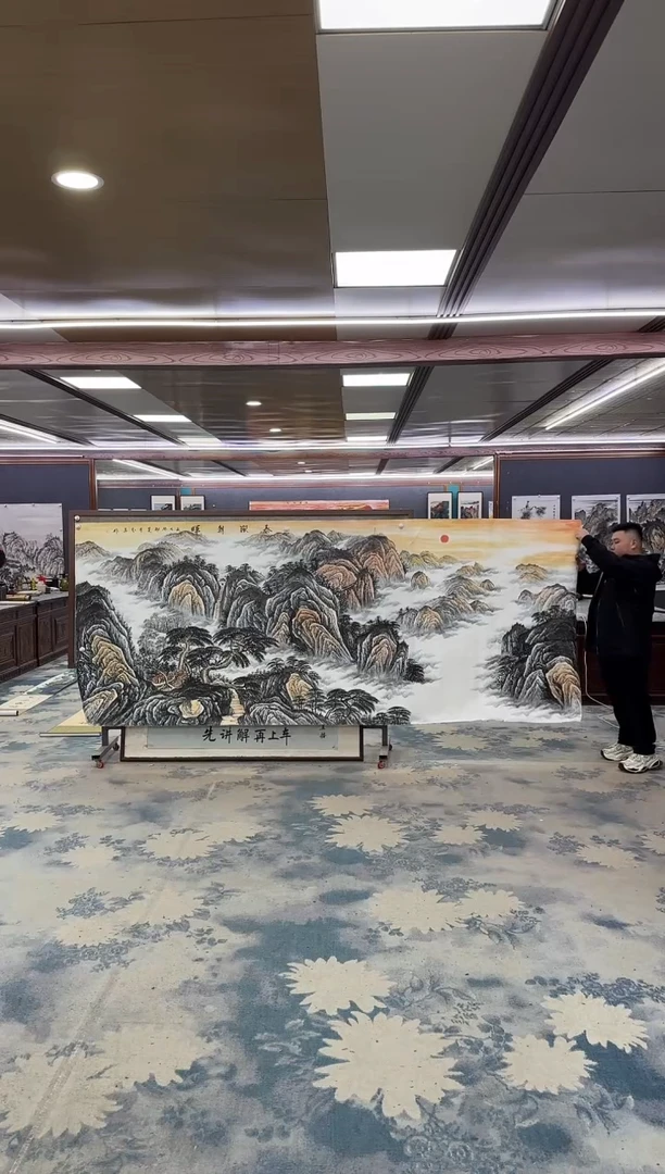 国画W-王红兵-大丈二-山水国画