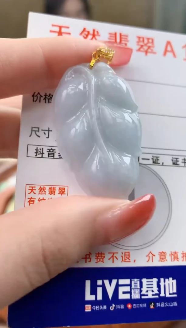 颈饰未镶嵌翡翠天然A货翡翠挂件