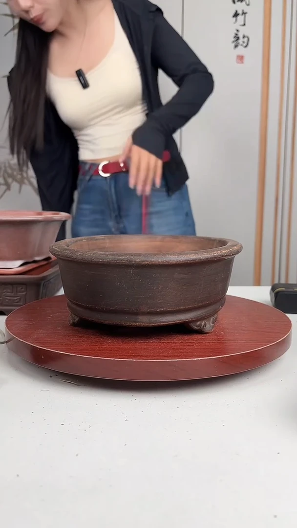 紫砂花盆浅草紫砂花盆