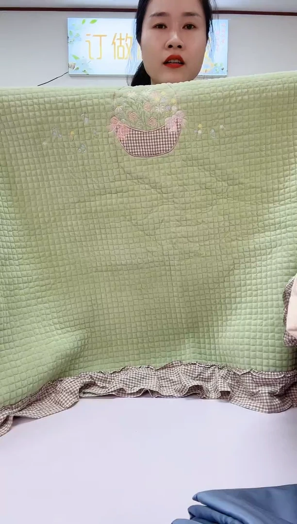 棉绒+棉床盖三件套2.4*2.5