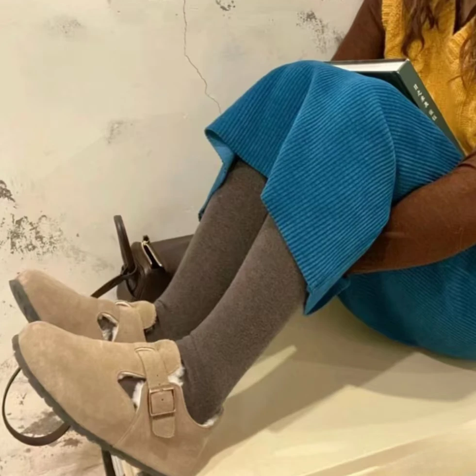 【全包毛毛鞋】BK11-勃肯全包加绒2025新款时尚单品