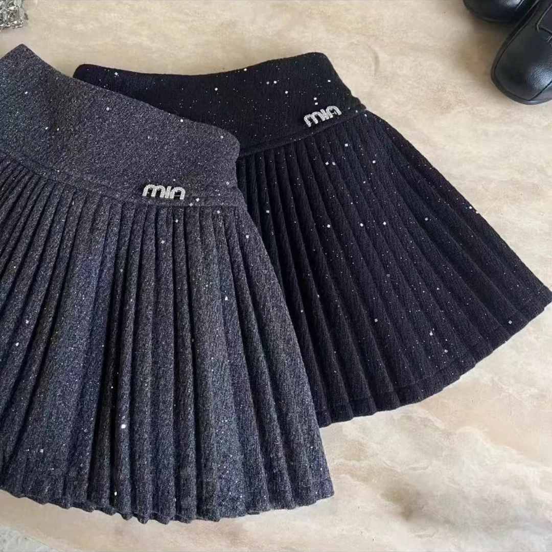 （年款星空裙）女童气质时尚半身裙时髦百搭短裙洋气百褶裙