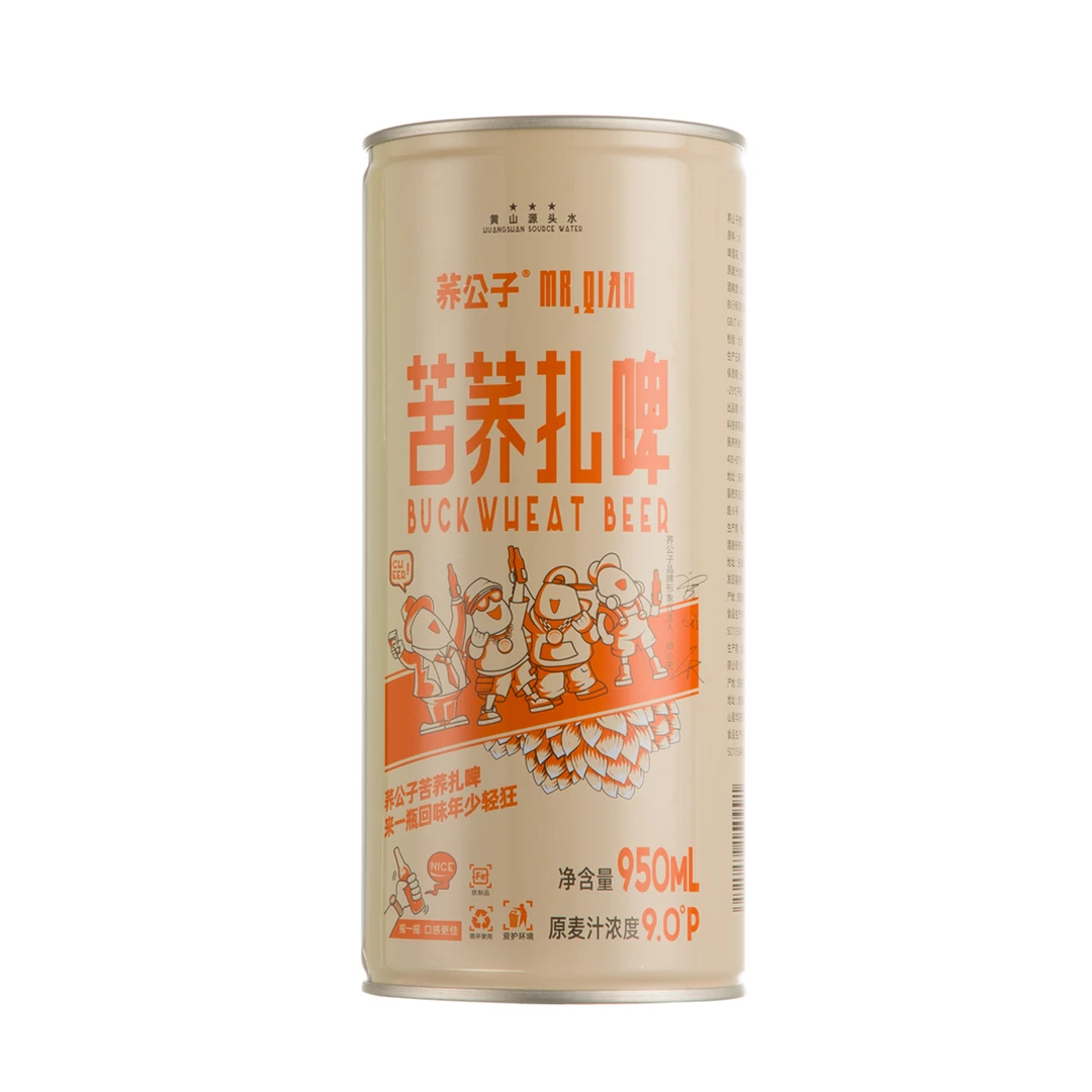荞公子苦荞扎啤950ml