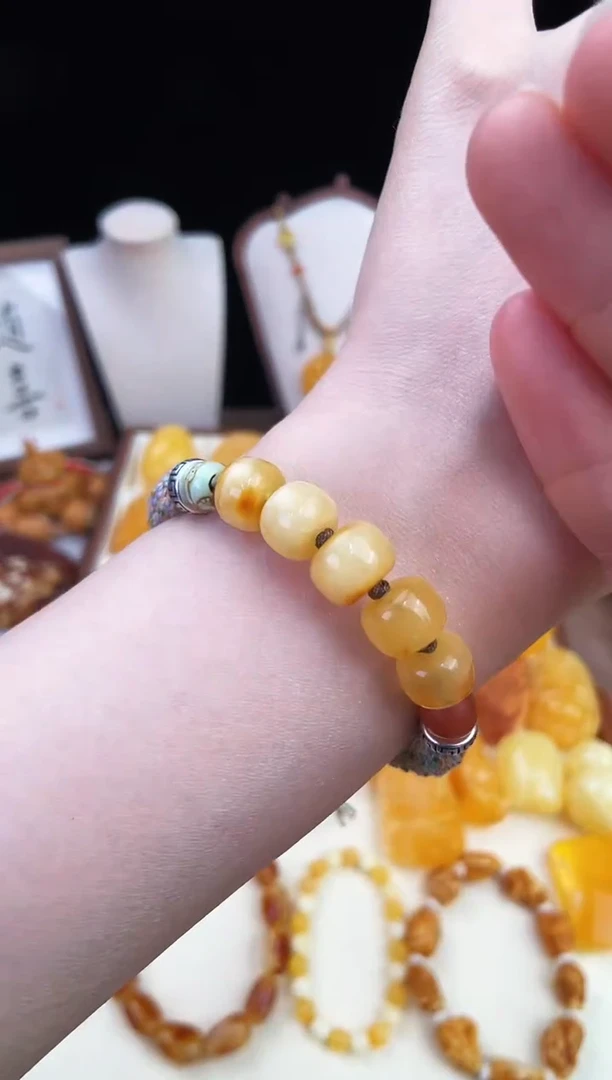 琥珀未镶嵌珠宝奇石柒月