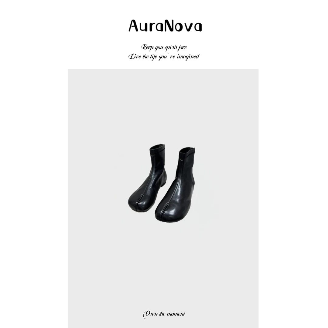 AuraNova 25秋季分趾鞋 平底马蹄女靴