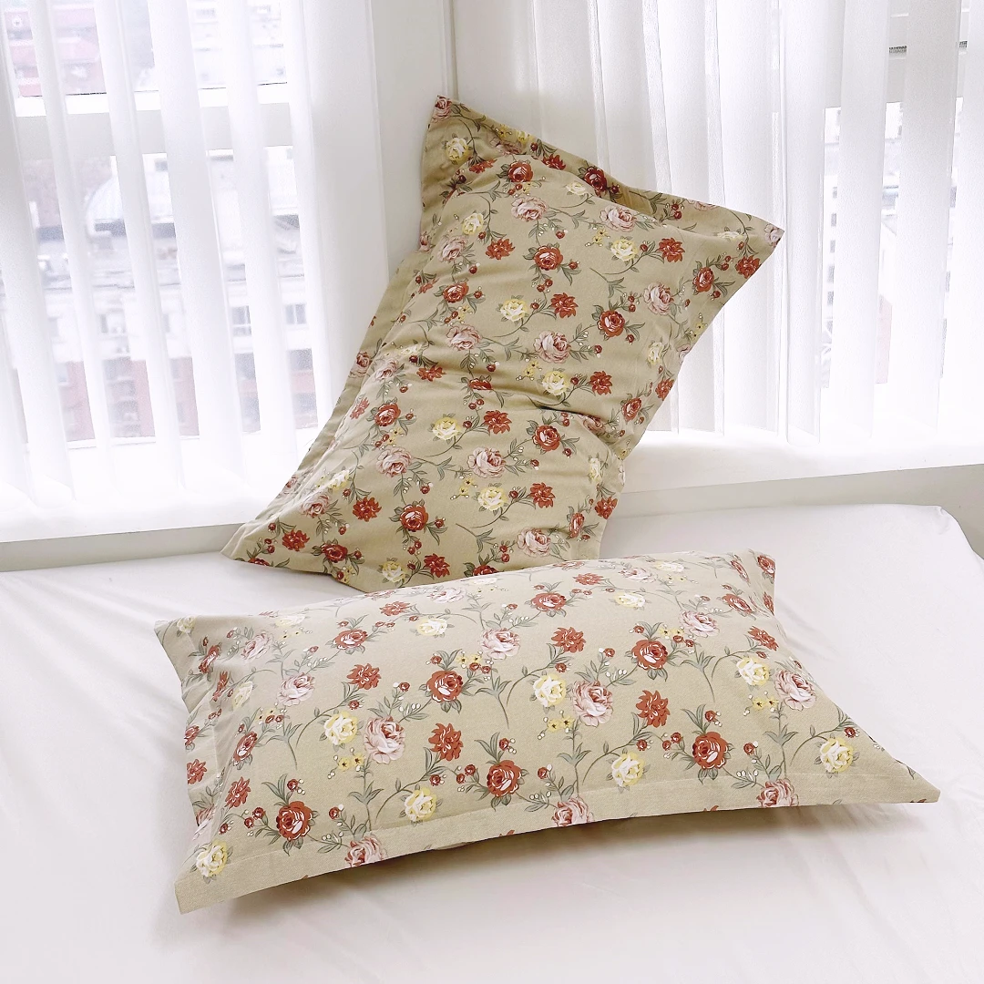 专享【京かわ会社】磨毛加厚枕套50*80cm 相约花期