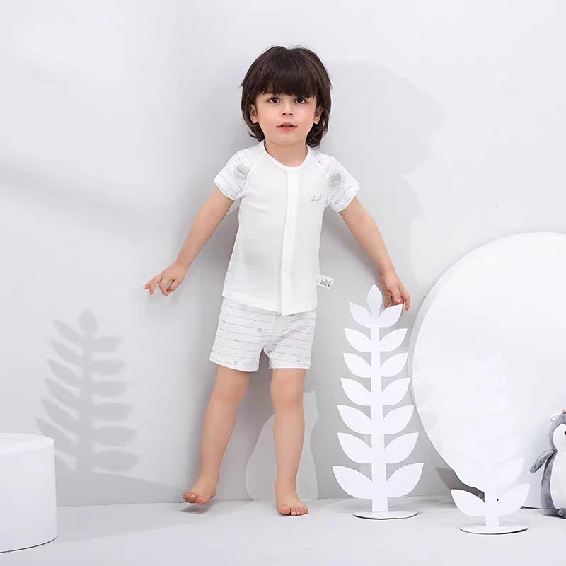 夏季短袖居家套装睡衣男女童短裤上衣DLJX11283