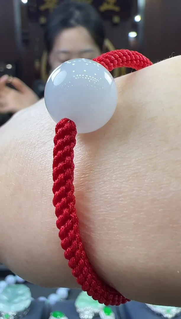 【闪购商品】翡翠挂件未镶嵌圆珠手绳