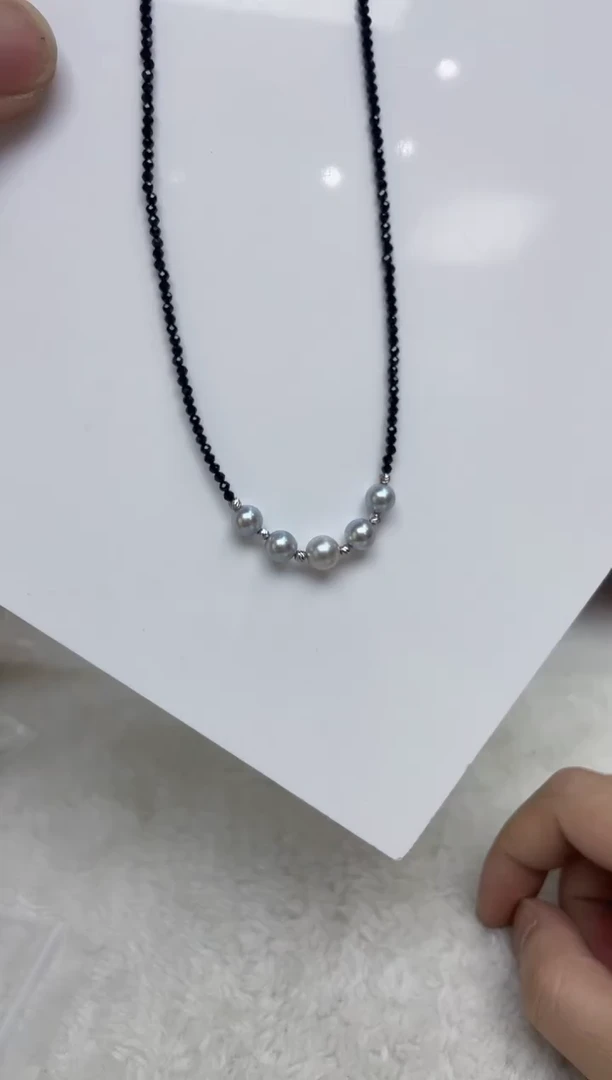 颈饰银S925镶嵌海水珍珠