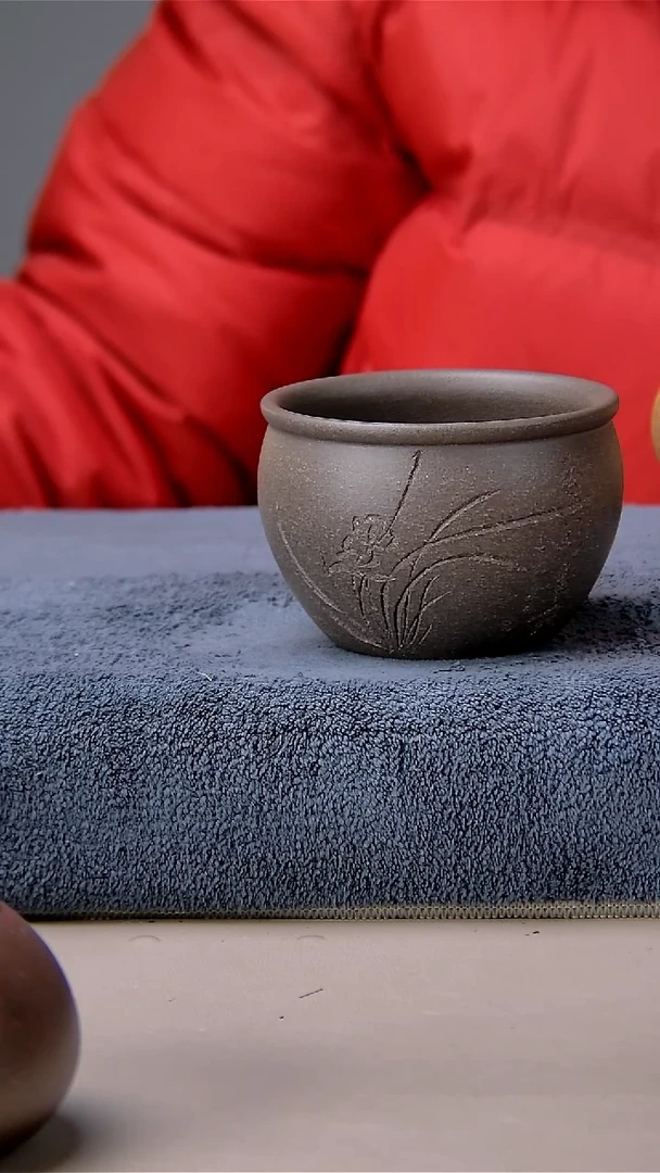 【闪购商品】紫砂茶壶蟹壳清杯子200