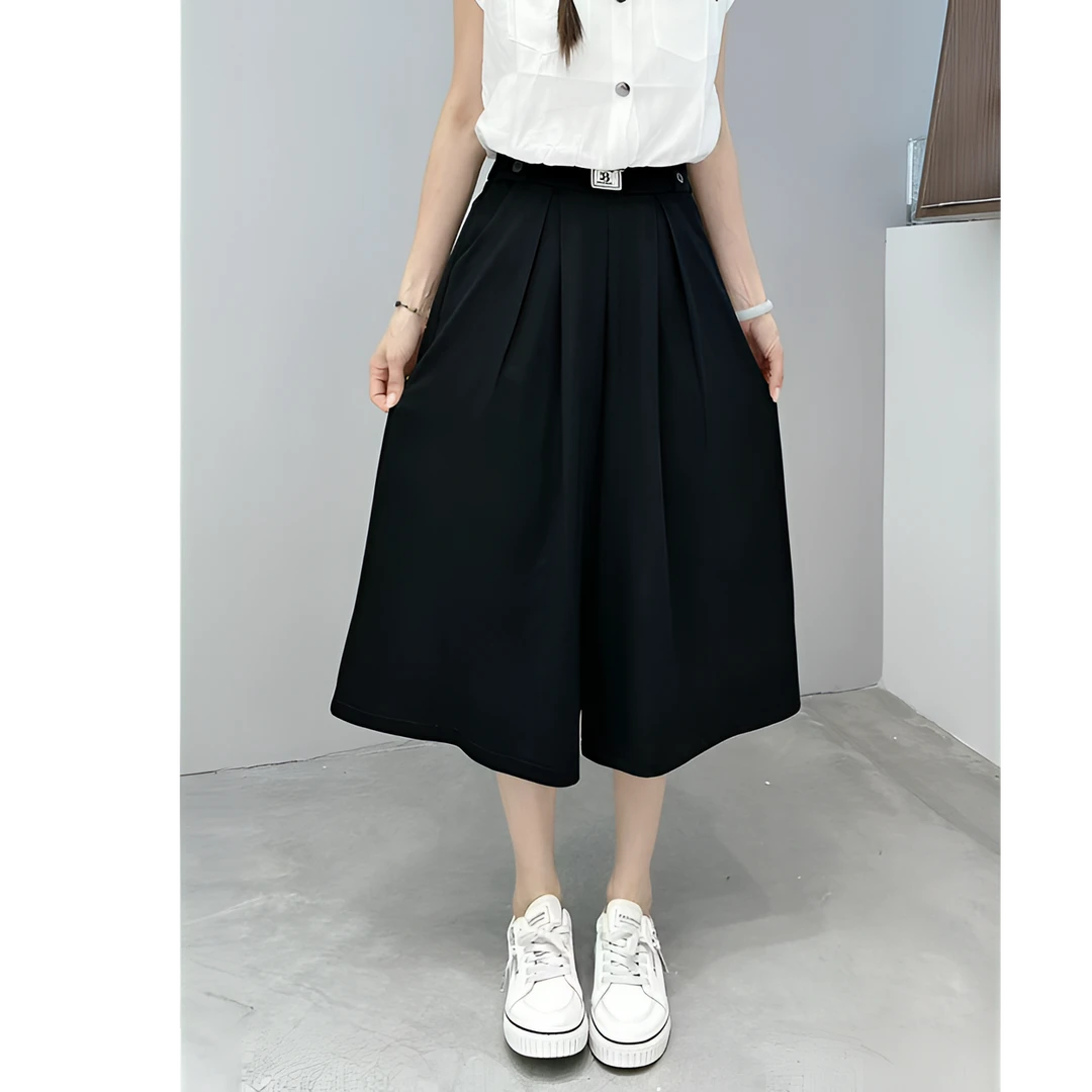 【玲子现货】欧韩薄款夏季裙裤休闲裤显瘦裤子女