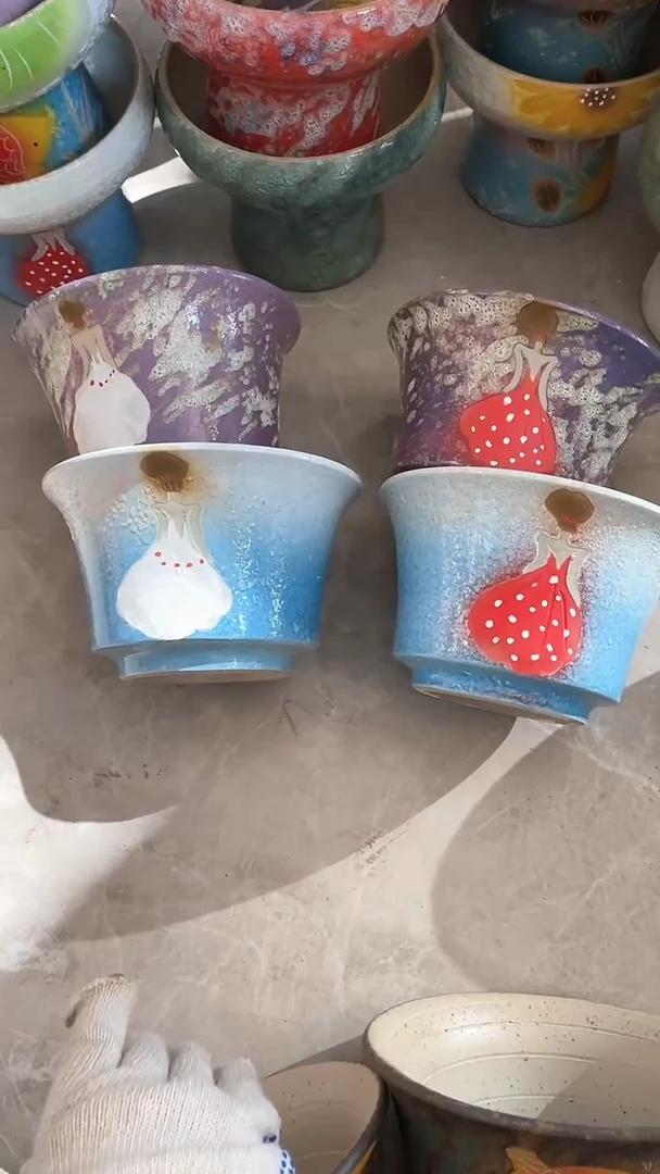 【闪购商品】摆件6-286口17高11  四个