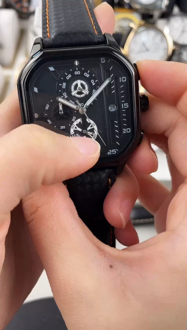 石英机芯锻造碳钢陀翡利迩