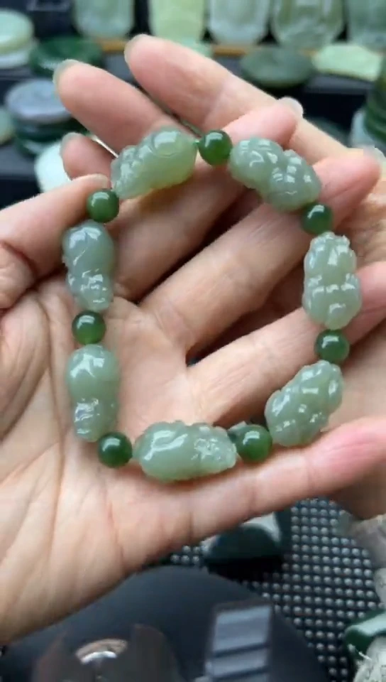 未镶嵌和田玉珠宝半成品手串