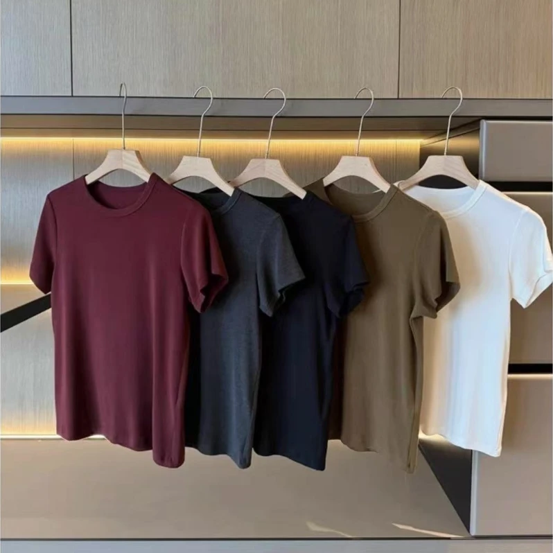 5色女士短袖T恤简约大气上衣