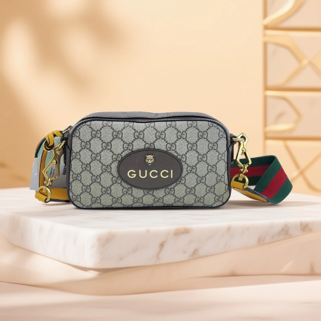95新 GUCCI/古驰 老花虎头相机 1736 5472