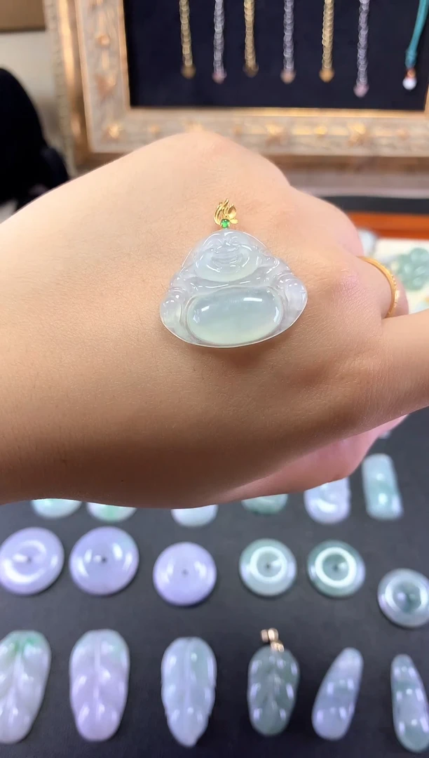 翡翠未镶嵌颈饰1564