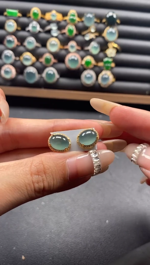 银S925镶嵌戒指翡翠51151