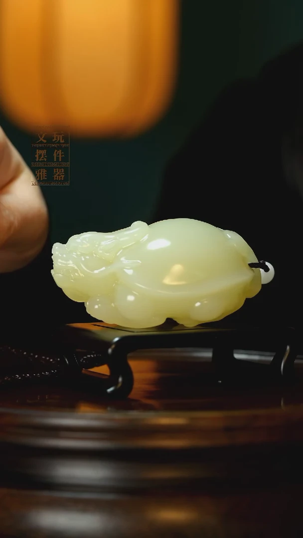玉《吉祥龙龟》手把件摆件
