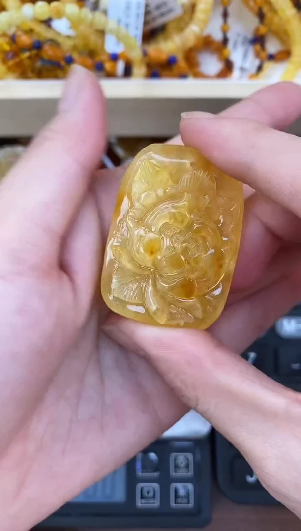 裸石琥珀未镶嵌天然琥珀蜜蜡
