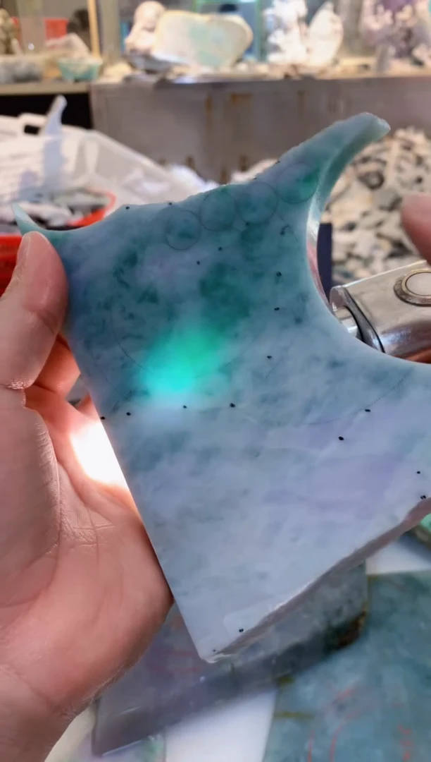 翡翠裸石0朗0翡翠珠宝937