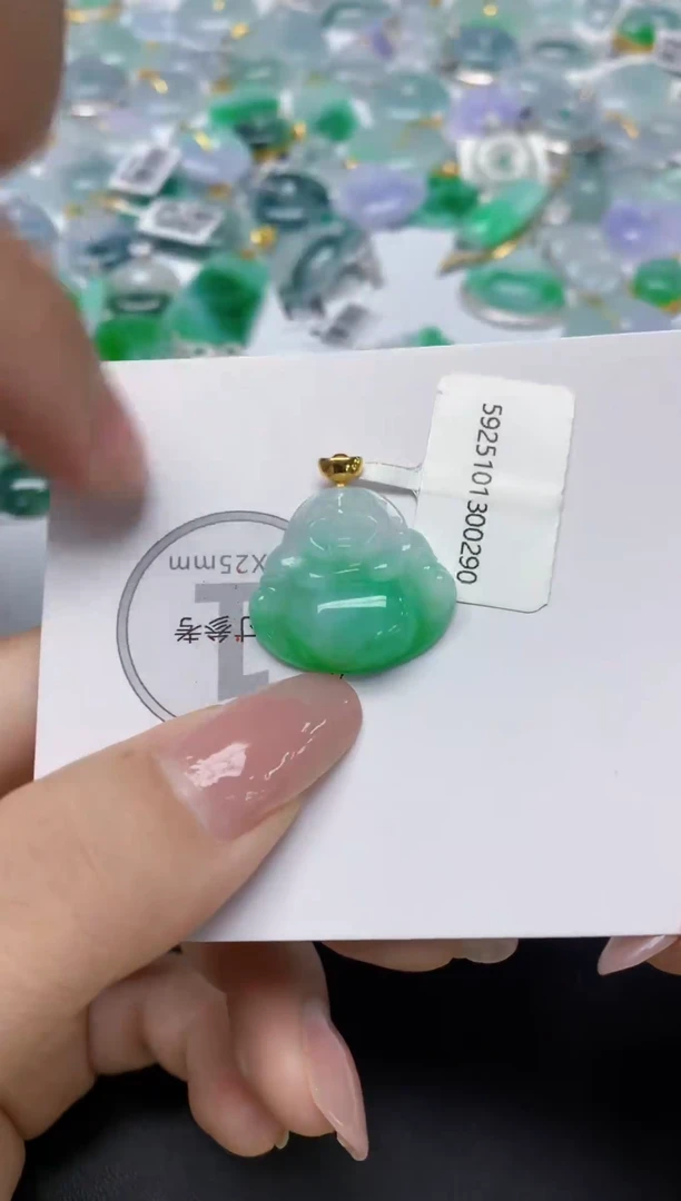 颈饰未镶嵌翡翠天然缅甸a货翡翠百元以上9元证书费自理