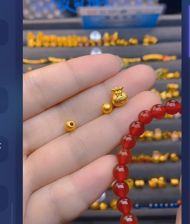足金999福袋+卡5古2颗玛 瑙手串/ 多样性发