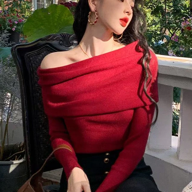 机【501-600】一字领褶皱上衣