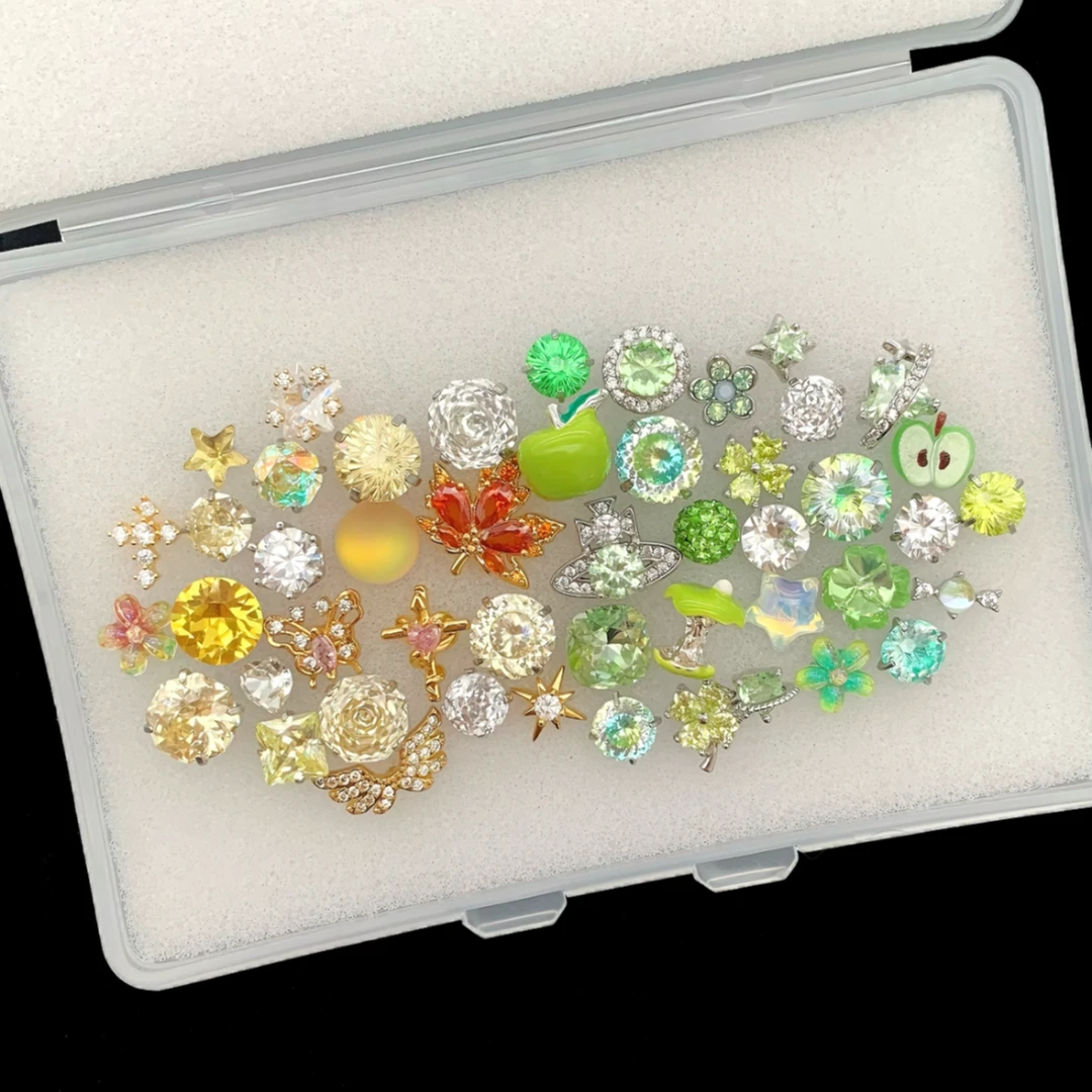 钛钢耳饰 深秋见绿RINGRING商店耳骨钉钛钢耳钉养耳洞青苹果