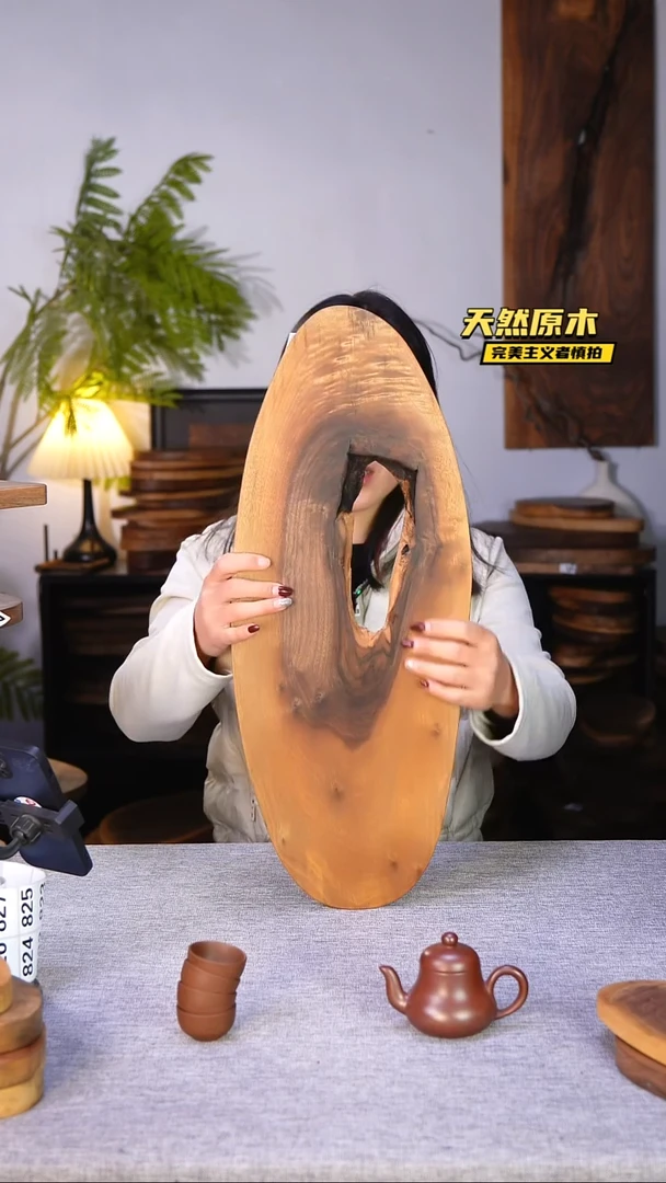 木北美黑胡桃原木.干裂疤结不属于商品质量问题完美主义者慎拍