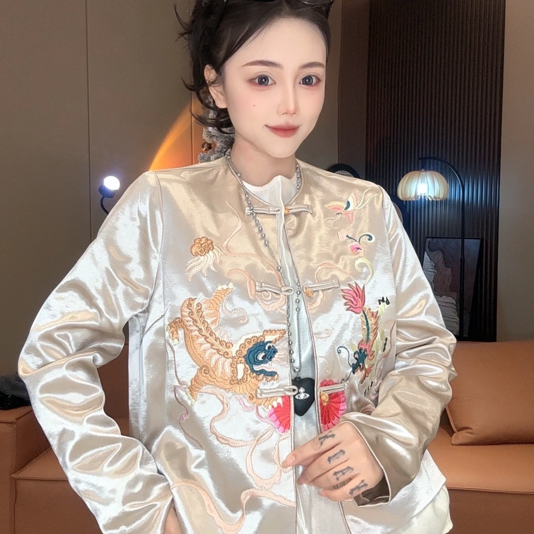 【岩哥推荐】刺绣女士唐装外套