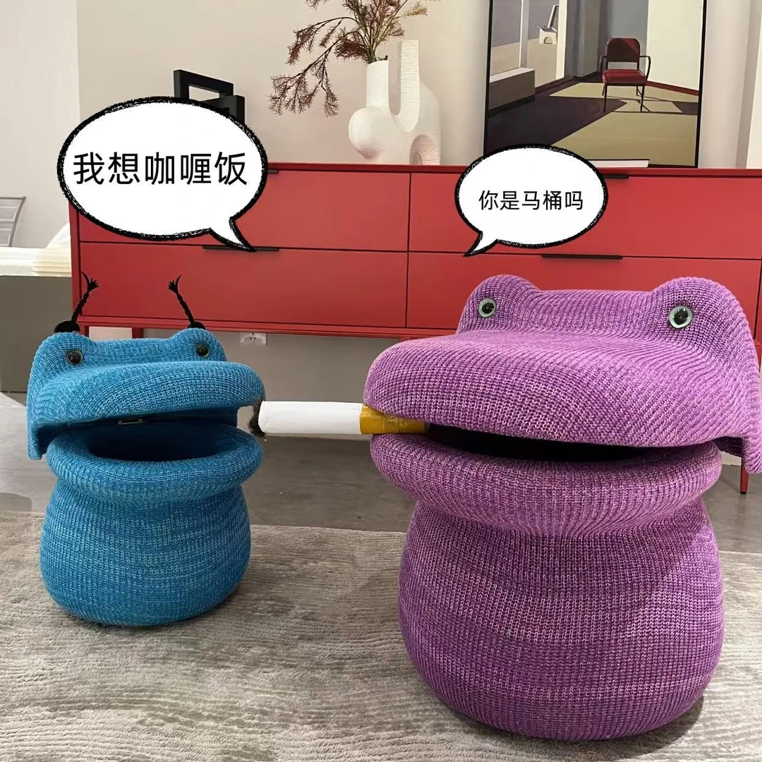 蠢小鳄潮玩收纳凳 网红ins风客厅神器 大容量可坐