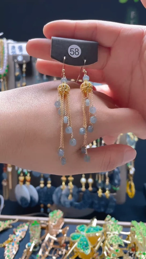 【闪购商品】翡翠耳饰合金072翡翠饰品