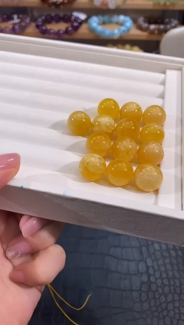 未镶嵌蜜蜡手链蜜蜡单珠14+多样性发一