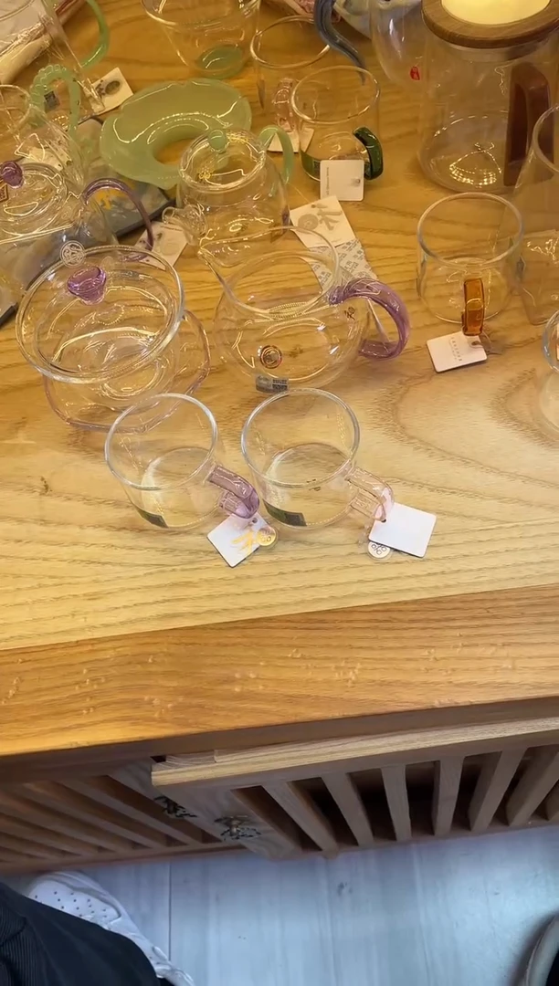 庚*禾器/禅语盖碗/浅紫+禾器/太初茶海/浅紫+清禾杯浅紫/一对