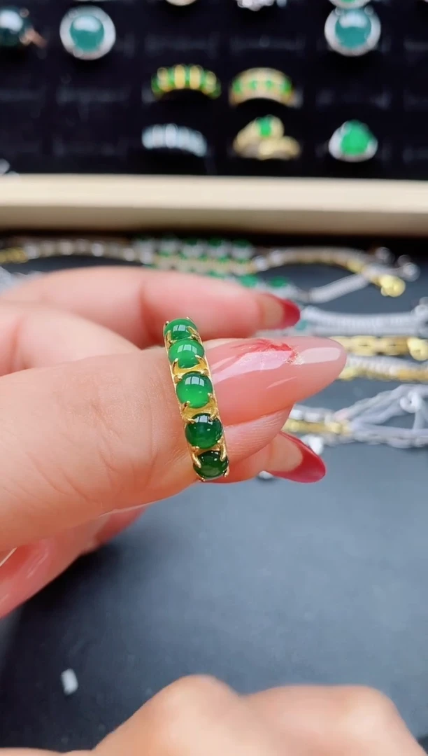 【闪购商品】翡翠戒指银S925镶嵌5080550