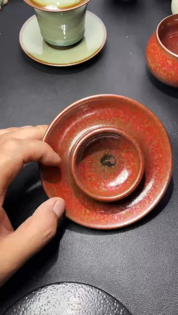 茶盏295叶紫建盏