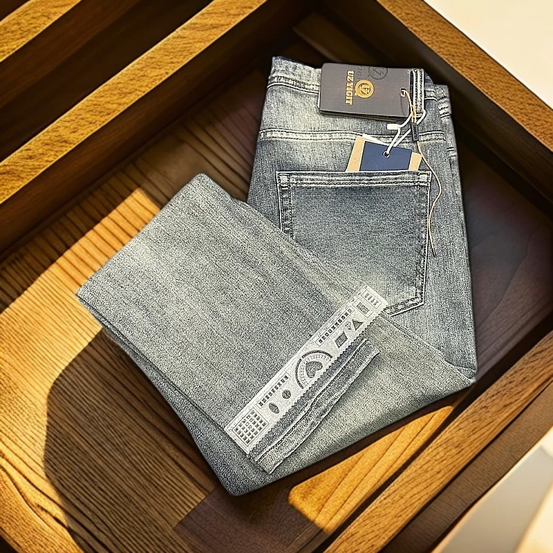 2025年新款夏季男士弹力舒适高弹力直筒牛仔裤2511