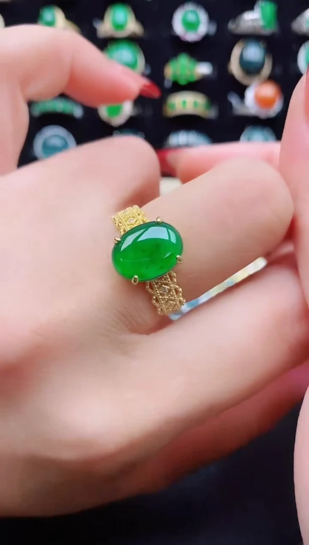 【闪购商品】翡翠戒指银S925镶嵌321321