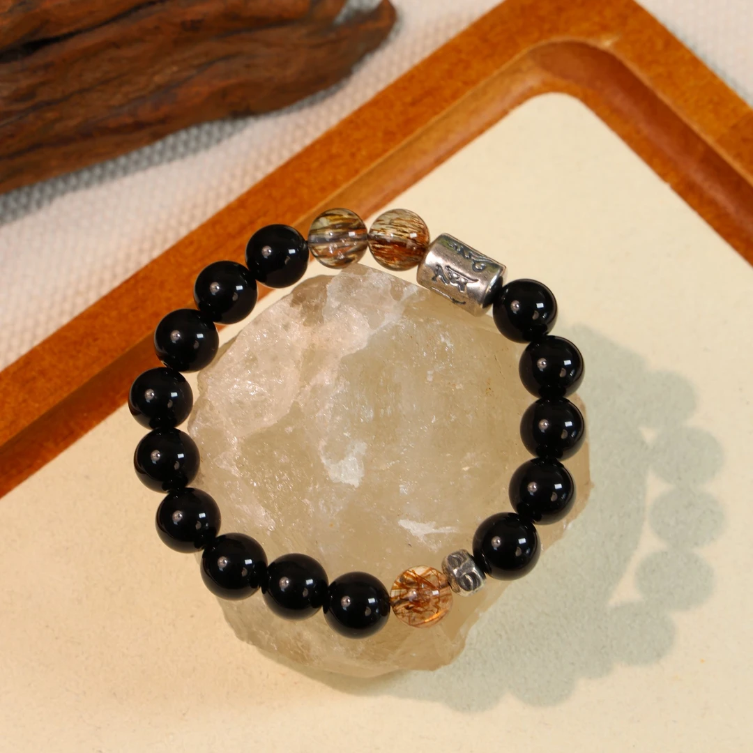 原创黑曜石手串J501【多样性发一】