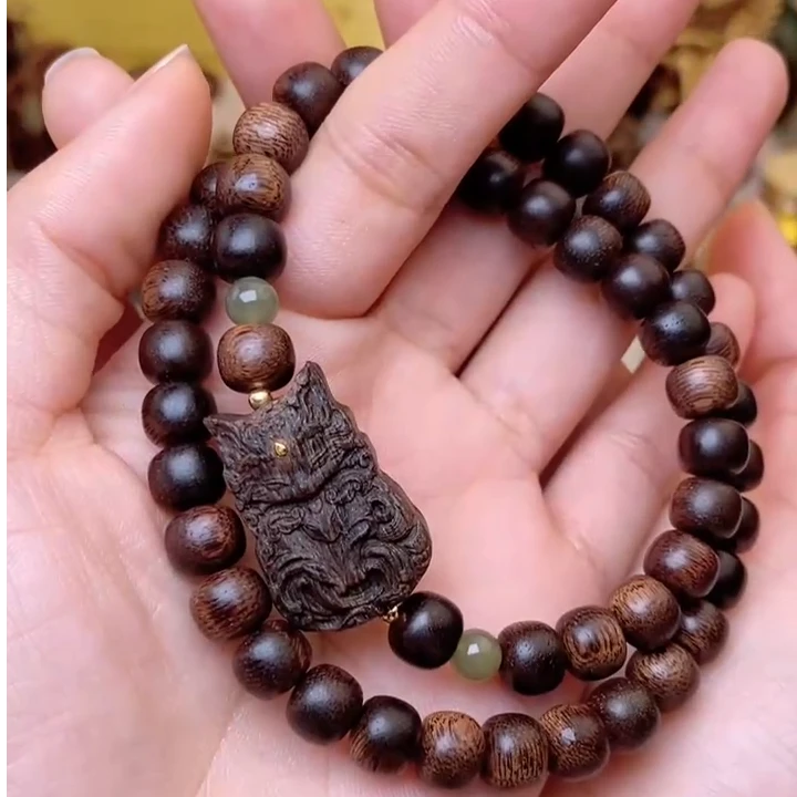 增香沉香木质非遗Y料芽莊蕾蕾5*8点睛两圈凤九（纹理随机）