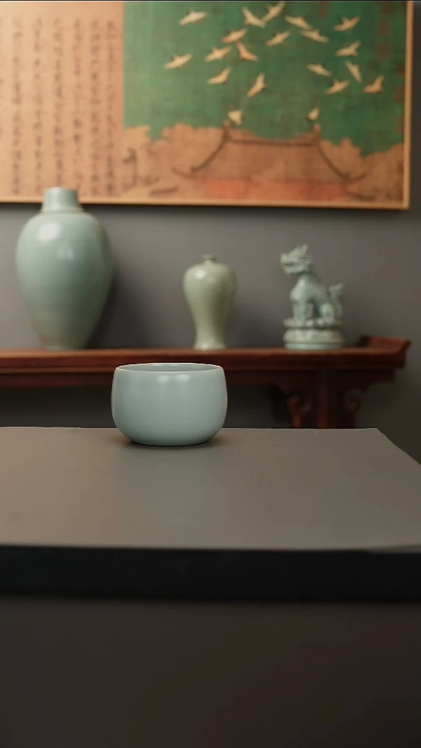 【闪购商品】杯仿古釉原矿  龙蛋杯